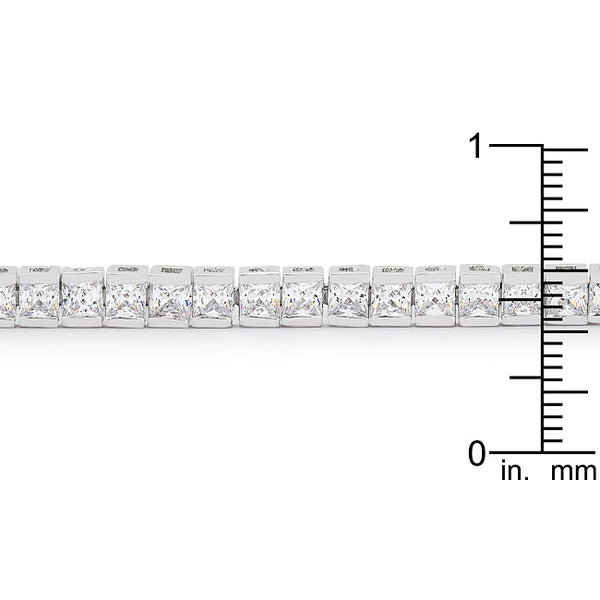 Princess Cubic Zirconia Tennis Bracelet