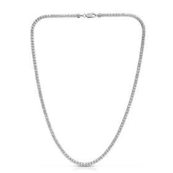 Ice Barrel Chain in 14k White Gold (3.14 mm)