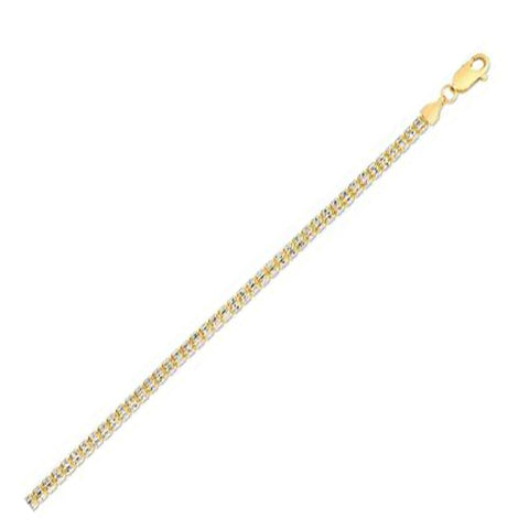 Ice Barrel Chain in 14k Yellow Gold (3.14 mm)