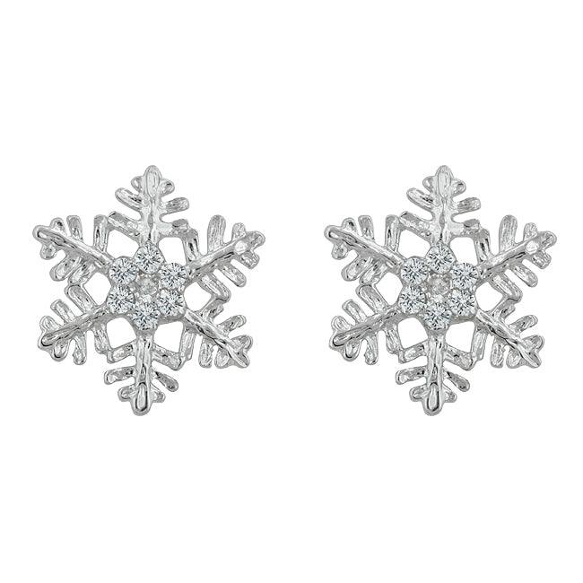 Snowflake Stud Earrings