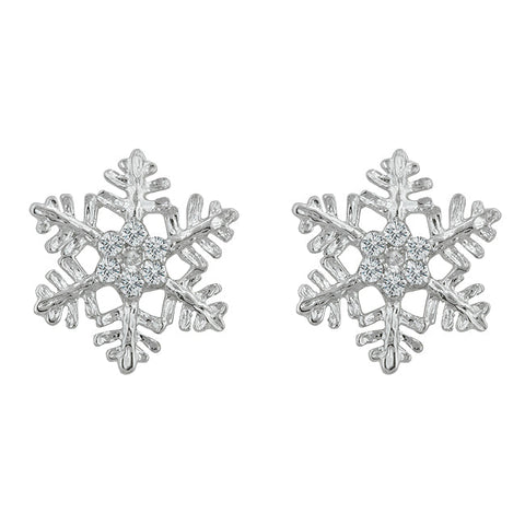 Snowflake Stud Earrings