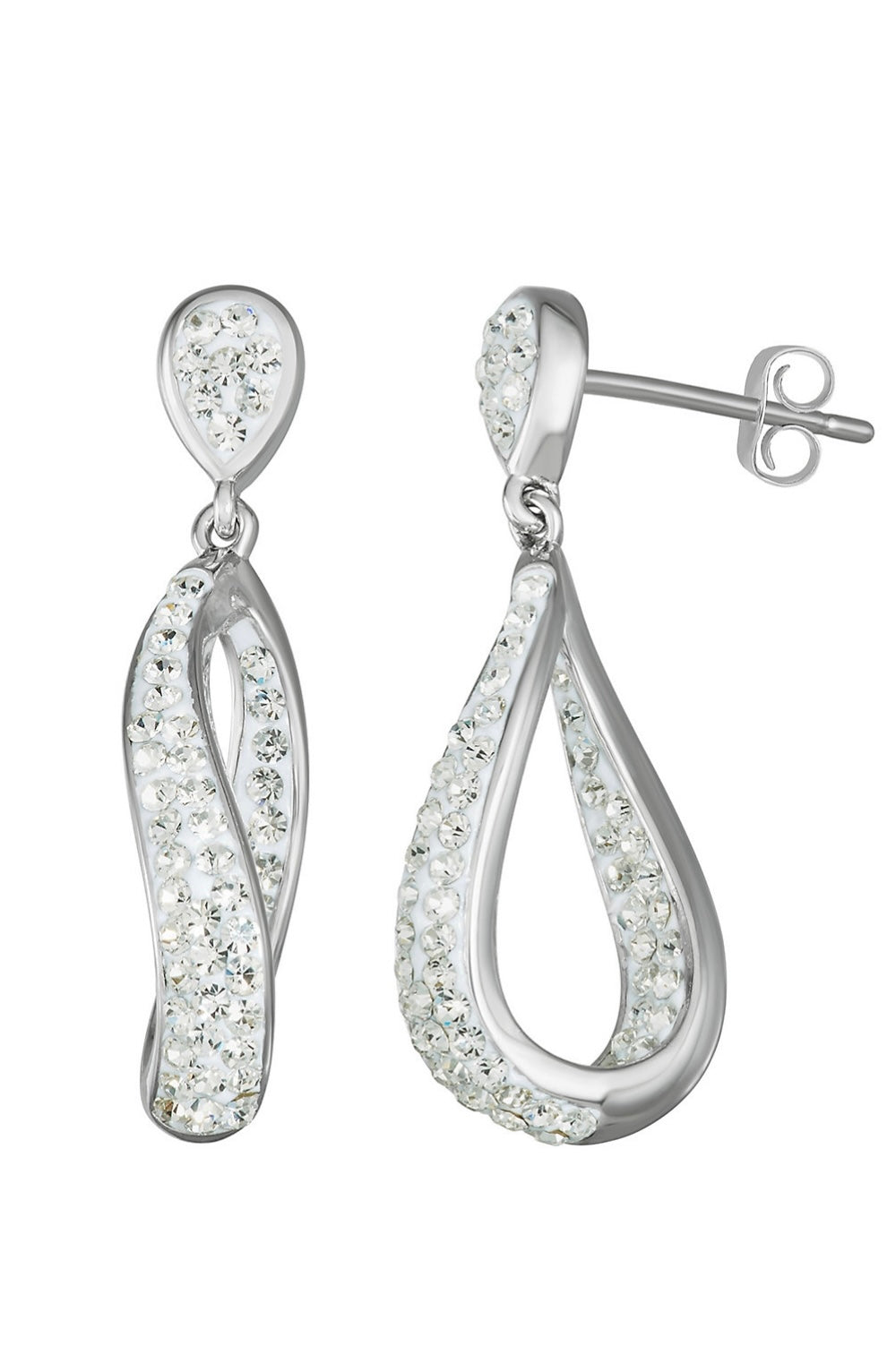 Genuine Crystal Drop Earrings