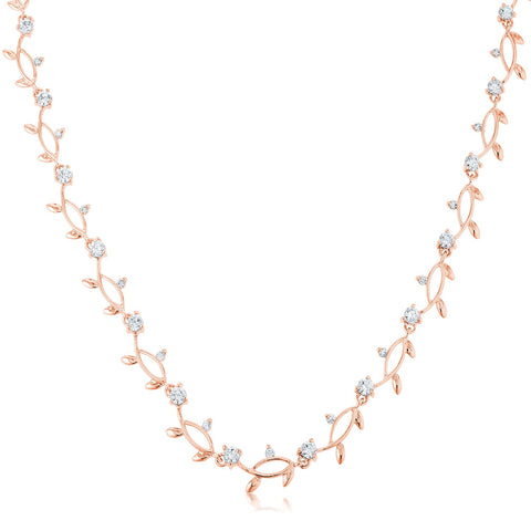 Rose Gold Tone Vineyard Necklace