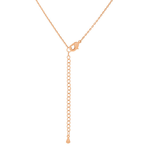 Rose Gold Finish Initial K Pendant