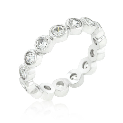 Linked Bezel Eternity Band