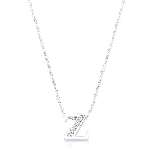 Pave Initial Z Pendant