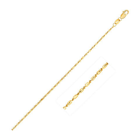 14k Yellow Gold Lumina Pendant Chain 0.9mm