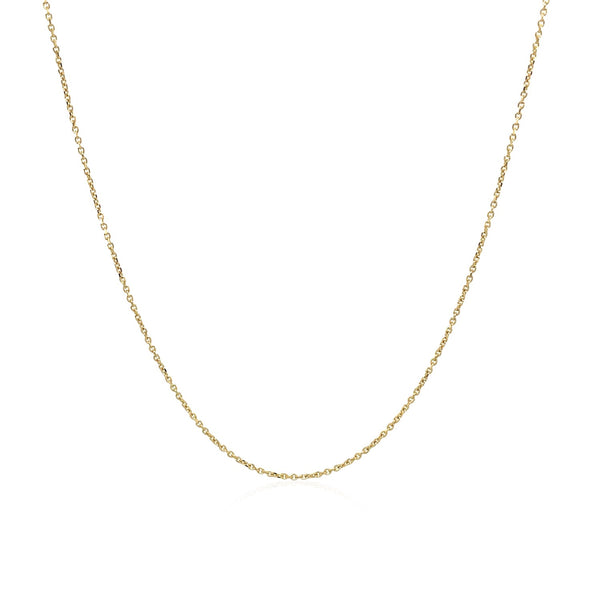 14k Yellow Gold Cable Link Chain 0.5mm