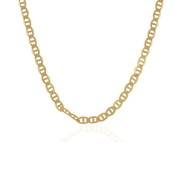 4.5mm 10k Yellow Gold Mariner Link Chain