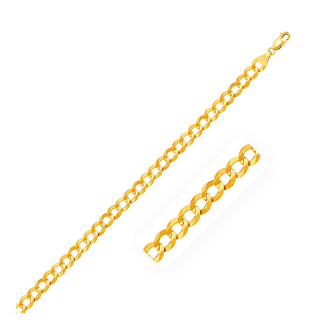 3.2mm 10k Yellow Gold Curb Chain