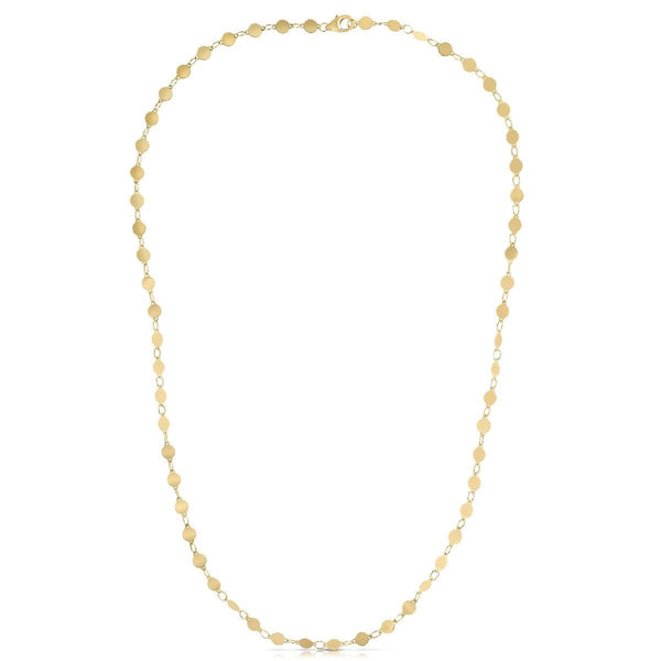 14k Yellow Gold Necklace with Polished Circles