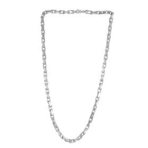 14k White Gold French Cable Link Chain 4.8 mm